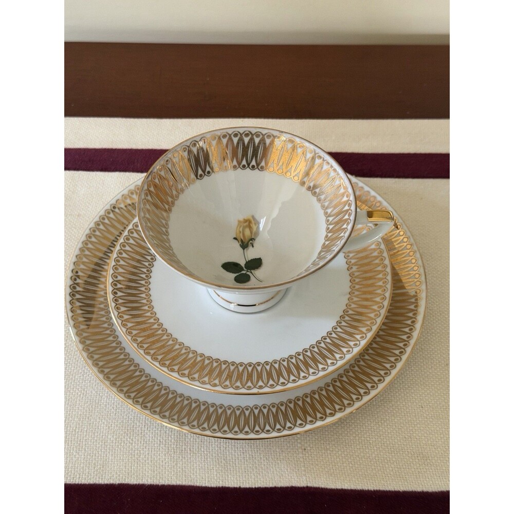 Vintage Winterling Kirchenlamitz Bavaria Porcelain Trio Tea Cup Saucer